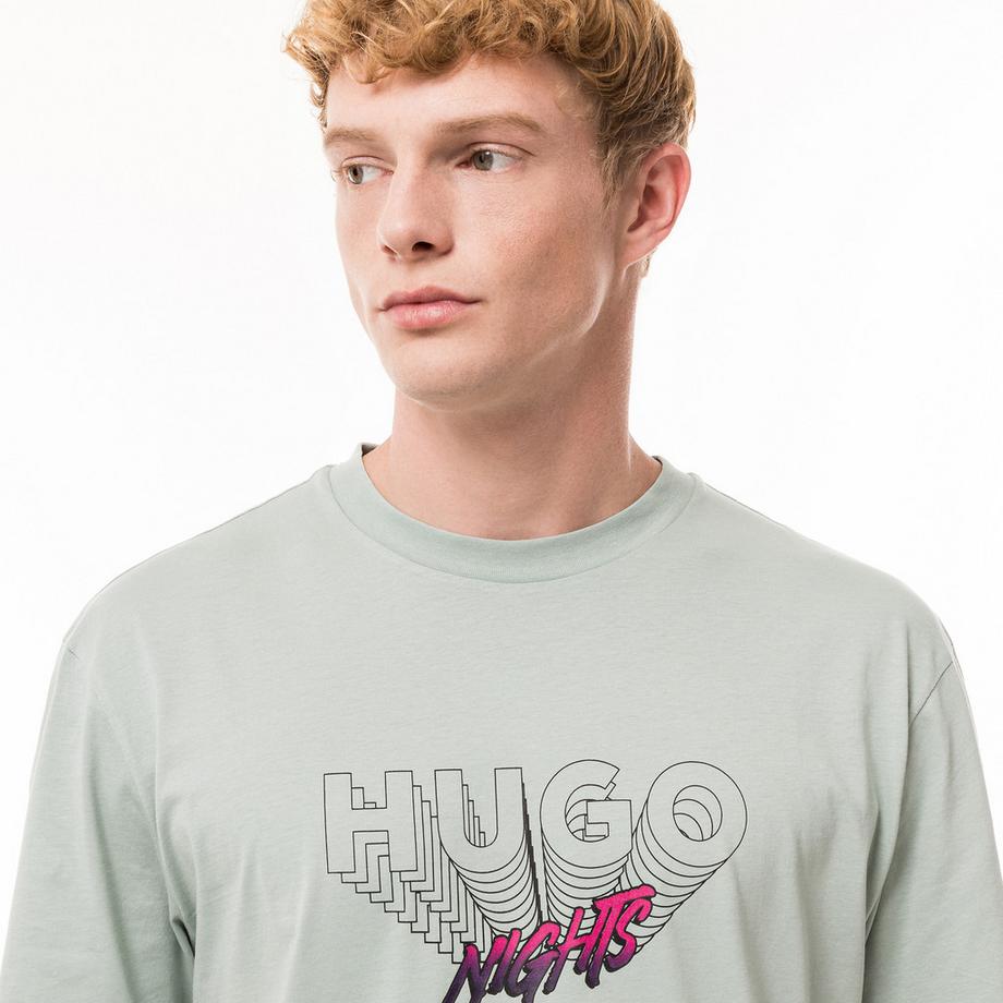 HUGO BLUE Nassome 10262283 01 T-Shirt mit Logo Print  