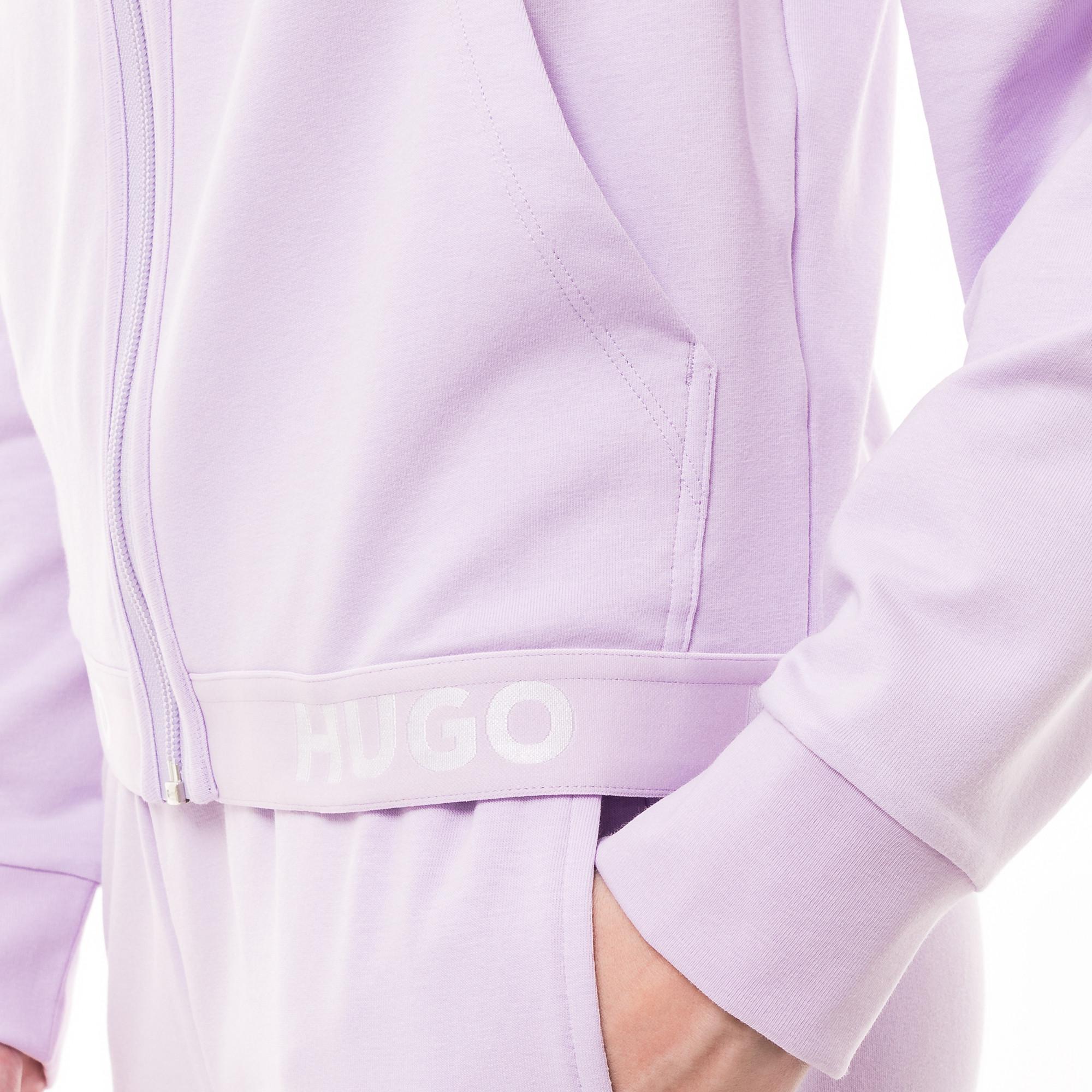 HUGO Sporty Logo Full Zip Hoodie  