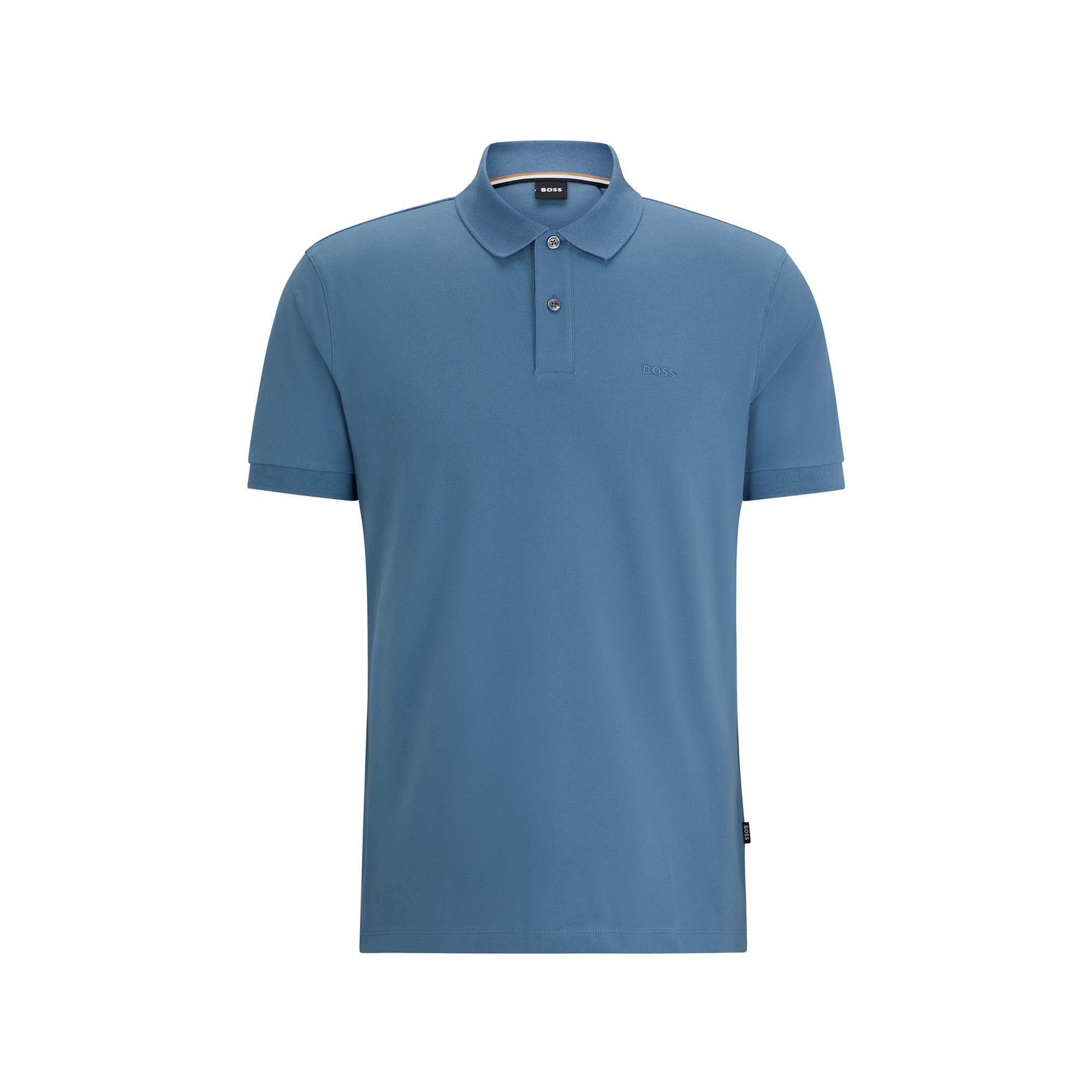 Image of Poloshirt, Kurzarm Herren Azurblau L