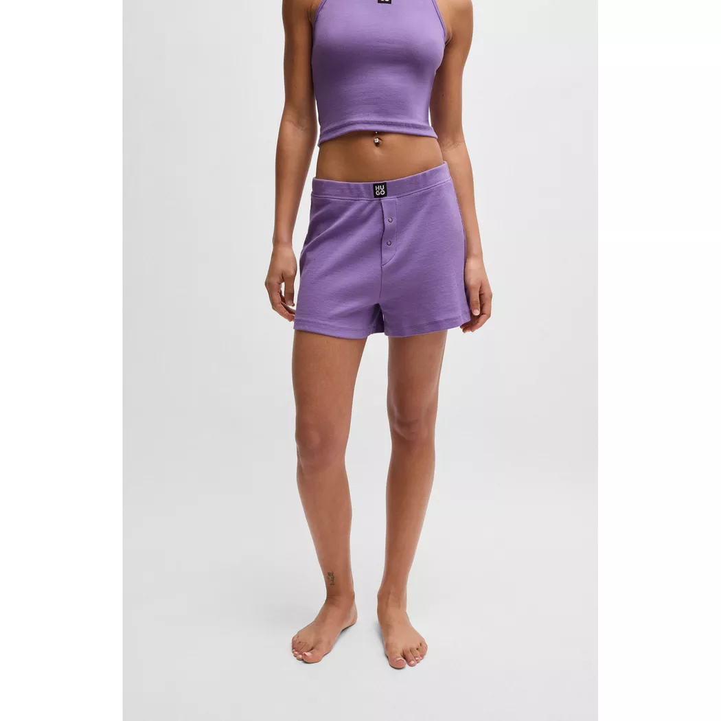 Hugo - Shorts, für Damen, Violett, Größe XL 2