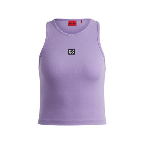 HUGO LUNA Geripptes Ärmelloses Top  