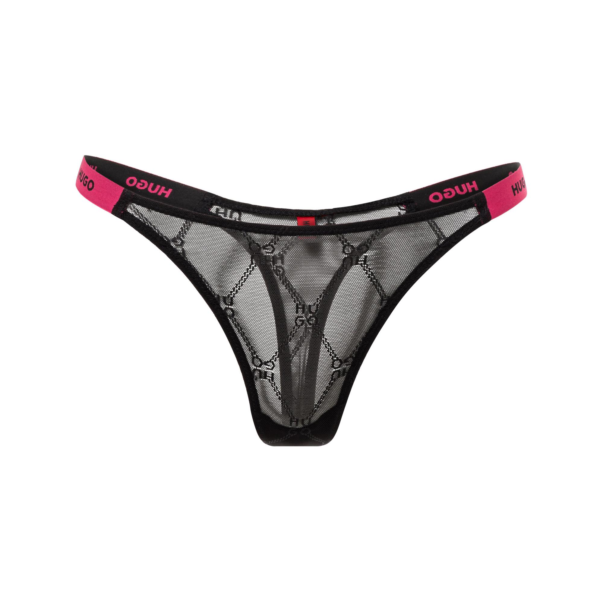 HUGO Damen Slip 3er-Pack – Klassische Baumwoll-Stretch-Slips Mit Sichtbarem Branding
