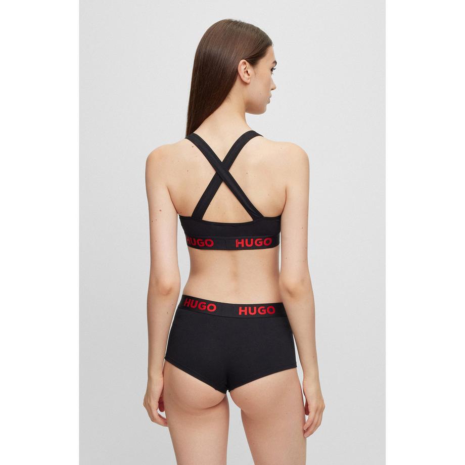 HUGO Padded Sporty Logo Bralette  