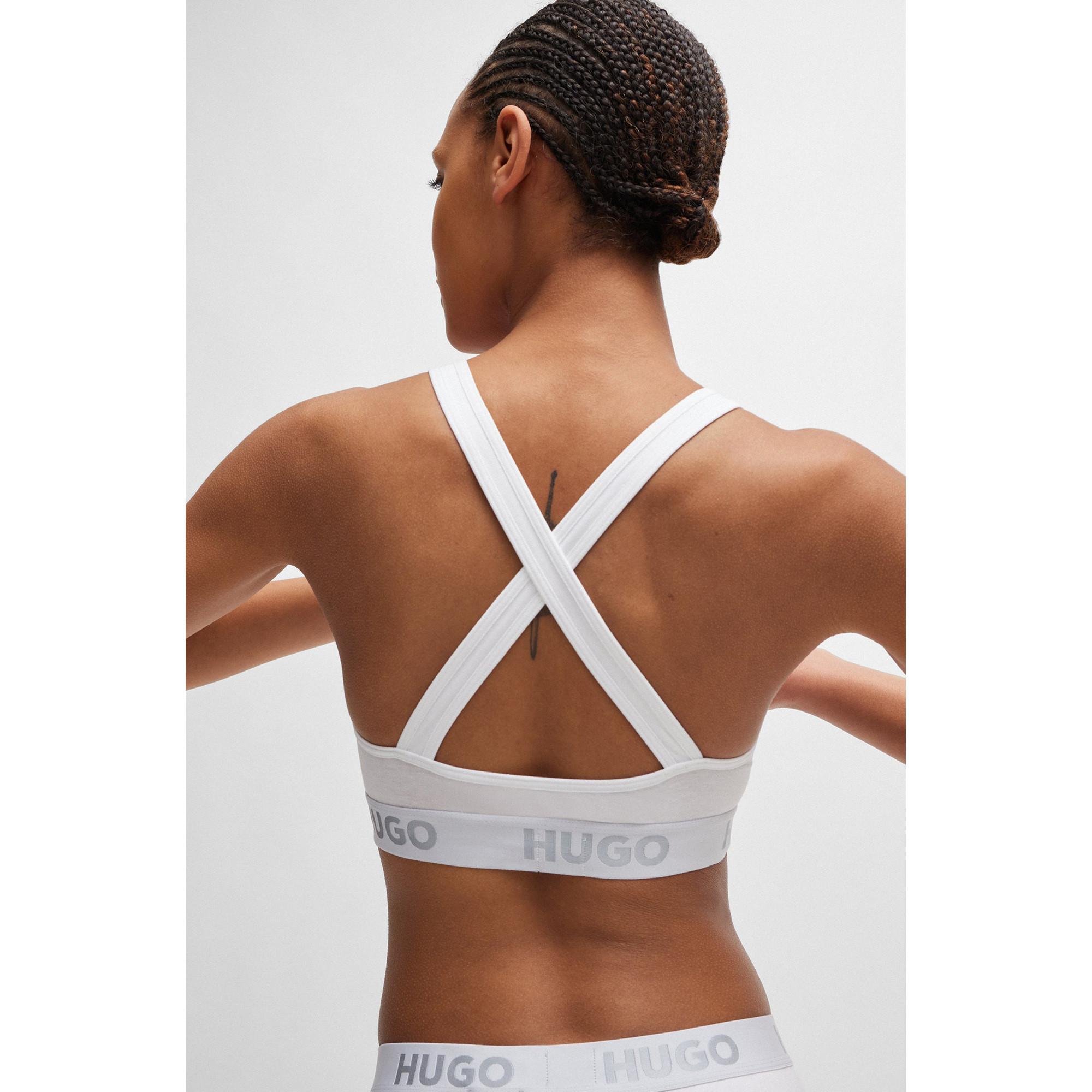 HUGO BRALETTE PADDED SPORTY LOGO Bralette 