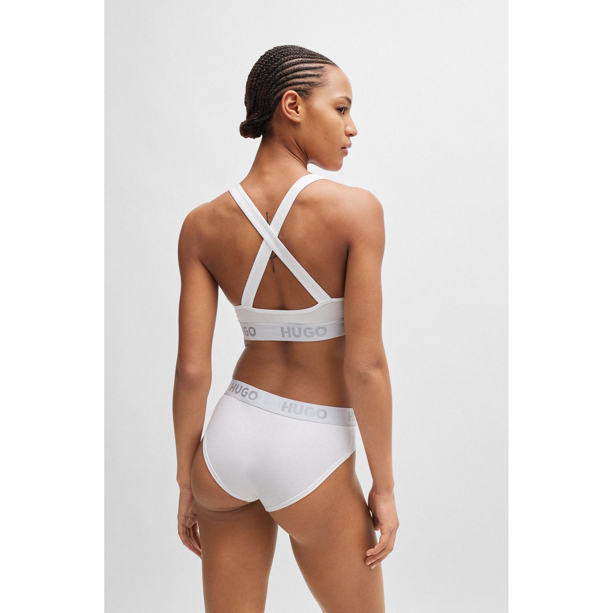 HUGO BRALETTE PADDED SPORTY LOGO Bralette 