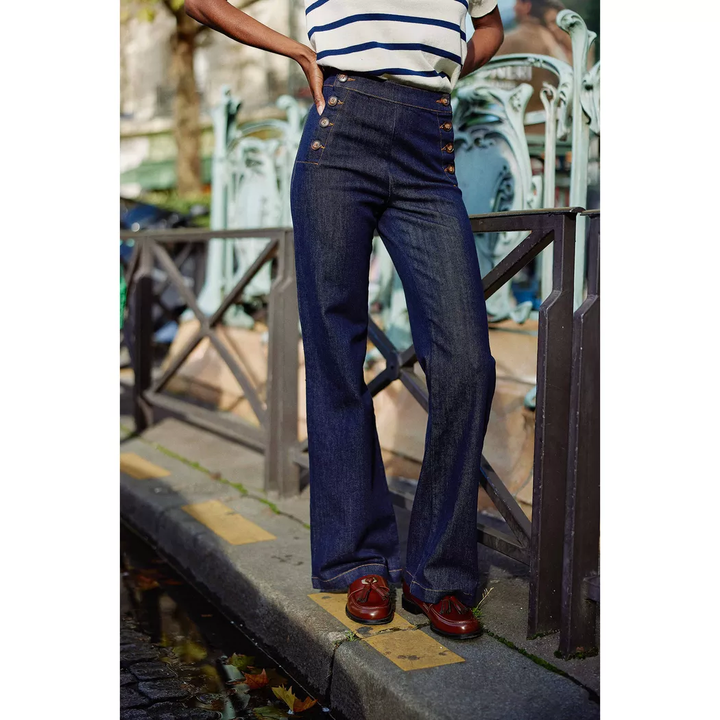 La Petite Etoile - Jeans, für Damen, Blau Denim Dunkel, Größe 36