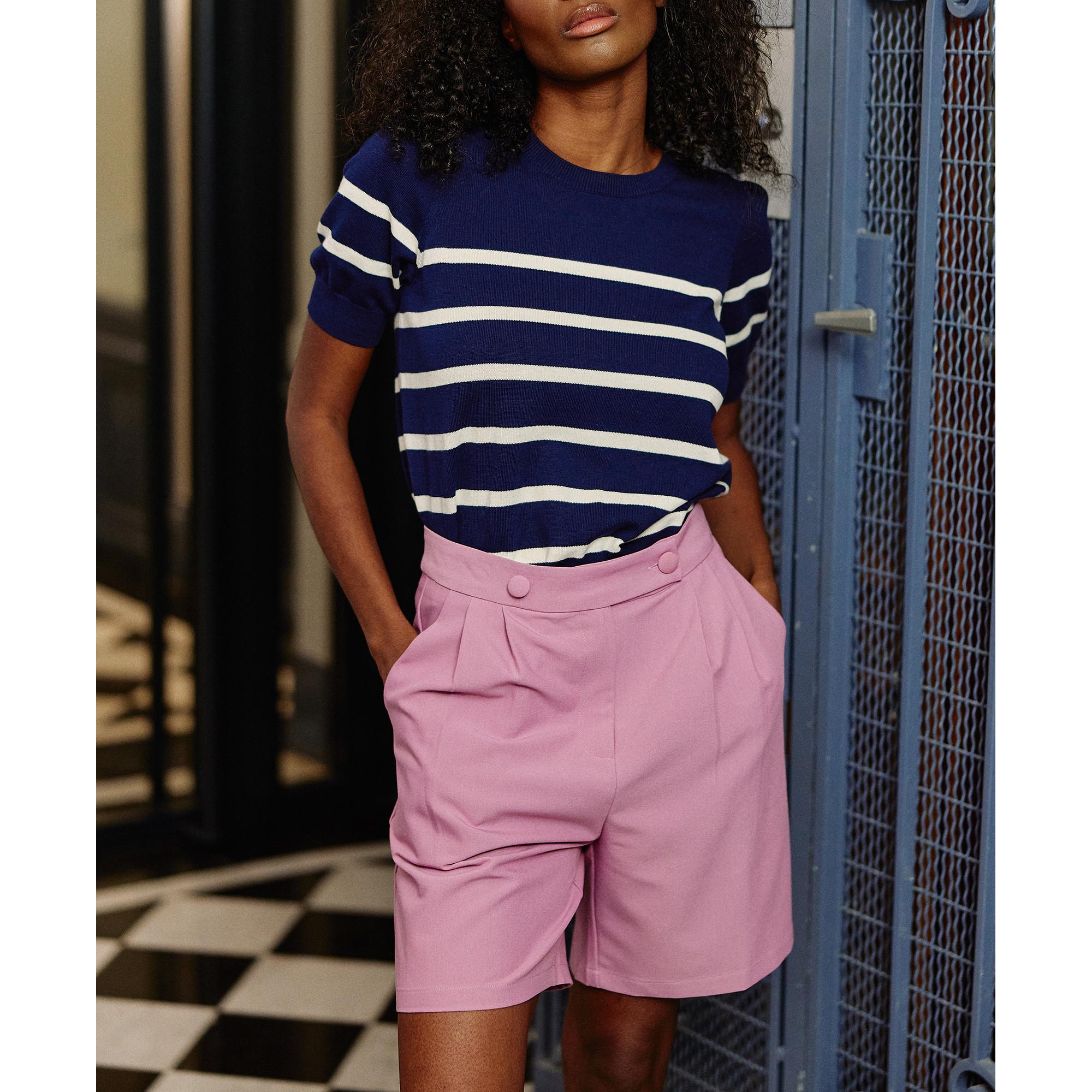 Image of Pullover Damen Blau Bedruckt M