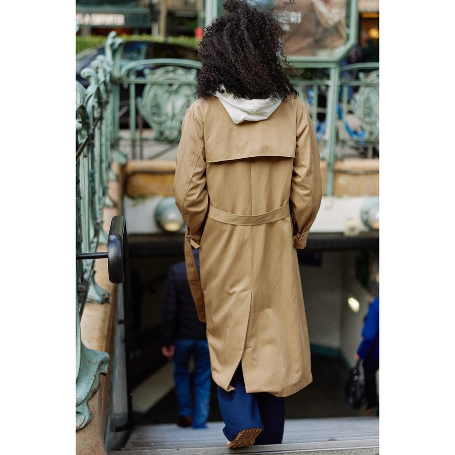 La Petite Etoile Wasserabweisender langer Trenchcoat  