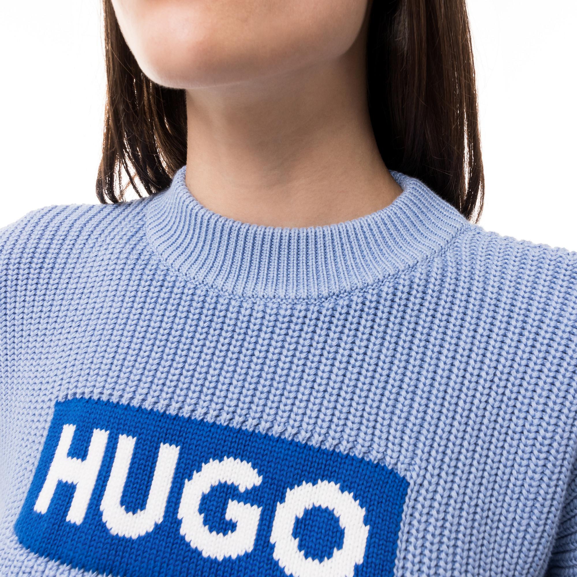 HUGO BLUE Sloger_B Pull Col Rond Coupe Relaxed  