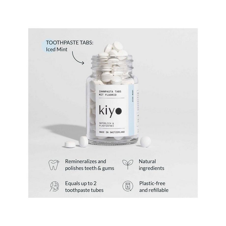 KIYO  Dentifricio in pastiglie "iced mint" 