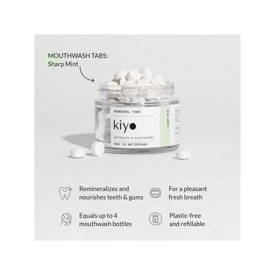 KIYO  Collutorio in pastiglie "sharp mint" 
