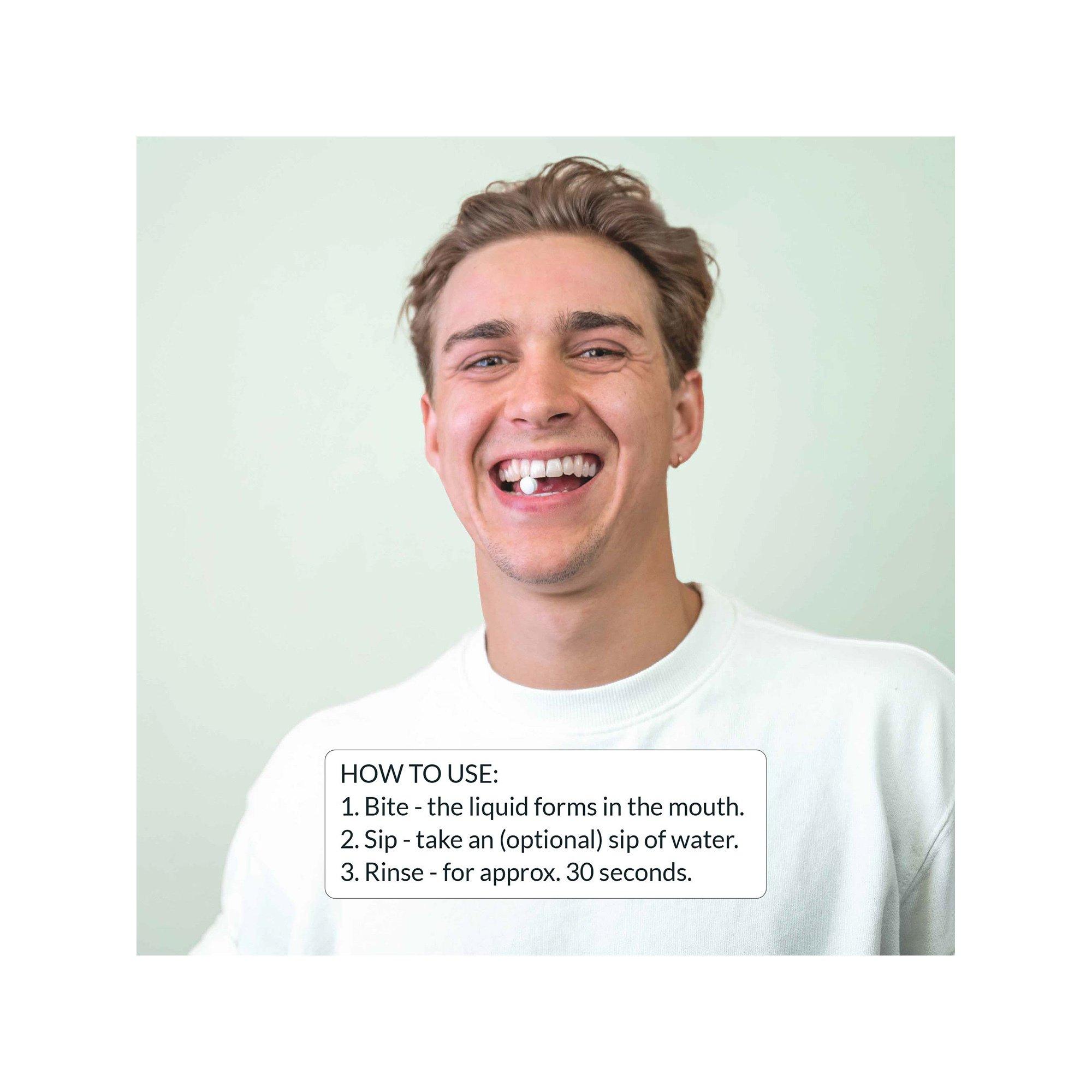 KIYO  Comprimés pour bains de bouche "sharp mint" 