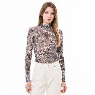 HUGO BLUE Dasori B Langarm Cropped T-Shirt  