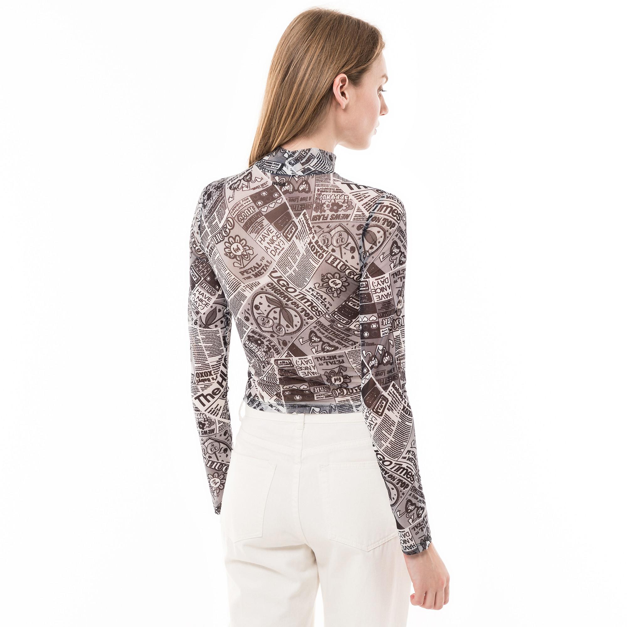 HUGO BLUE Dasori B T-Shirt Manches Longues Court  