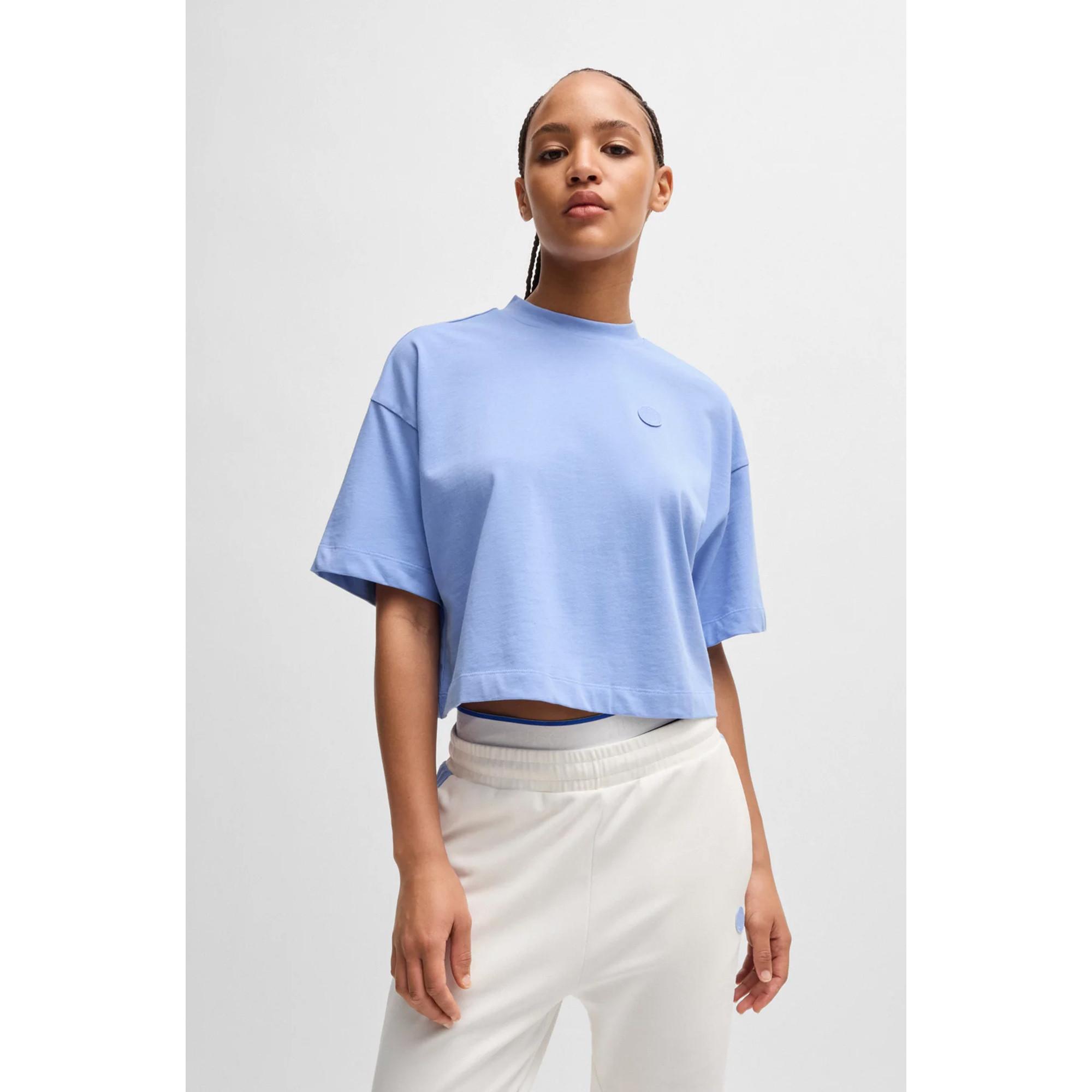 HUGO BLUE Cropped Tee_B T-Shirt, kurzarm 