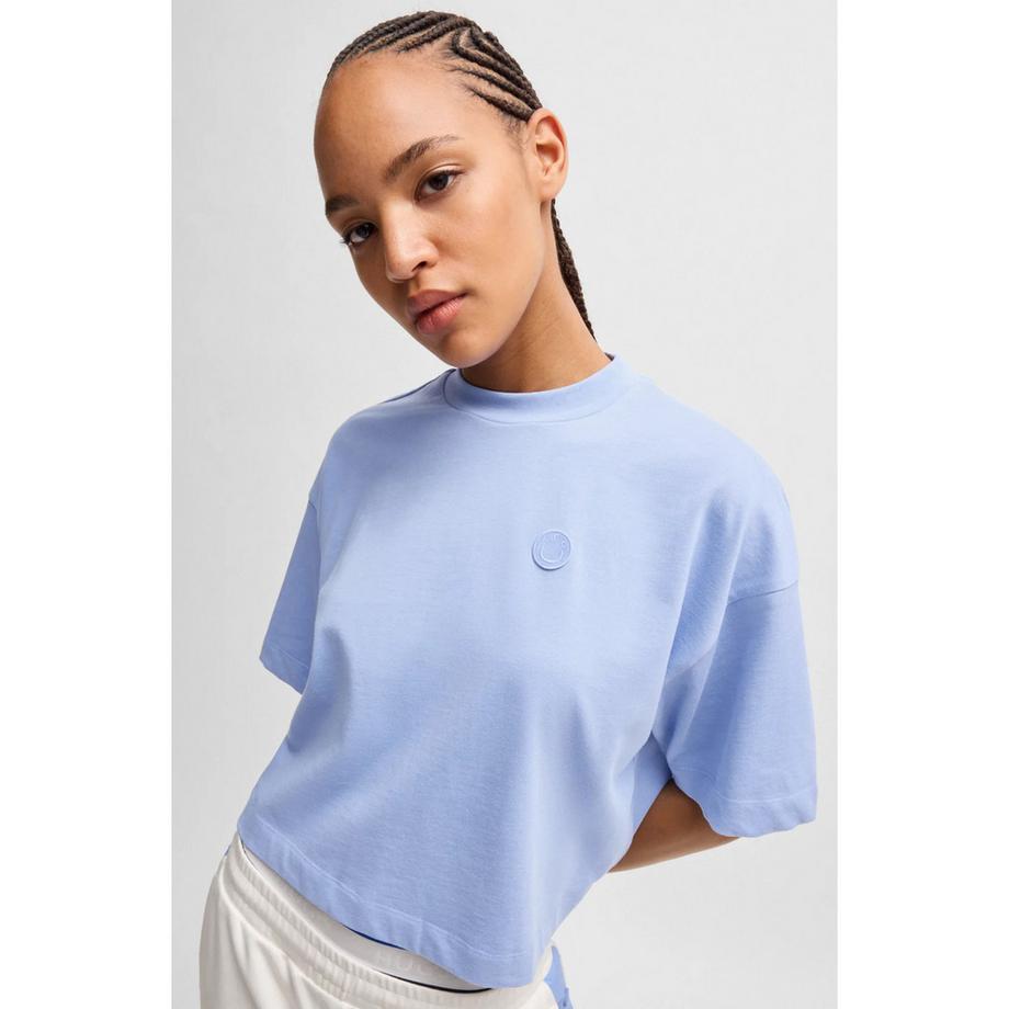 HUGO BLUE Cropped Tee T-Shirt Maniche Corte  