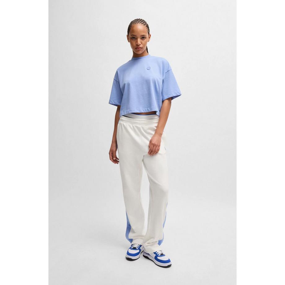 HUGO BLUE Cropped Tee T-Shirt Maniche Corte  