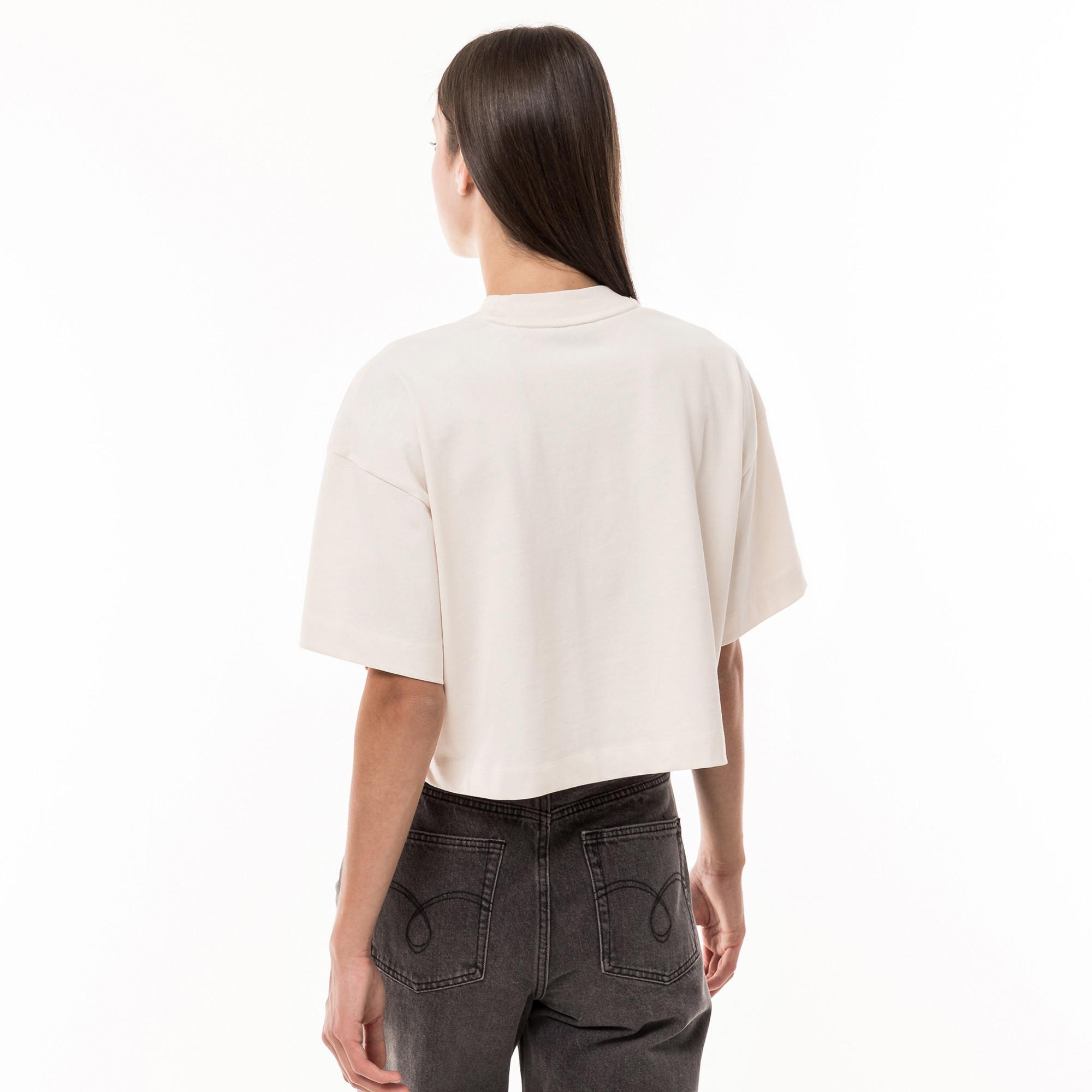 HUGO BLUE Cropped Tee_B T-shirt, manches courtes 