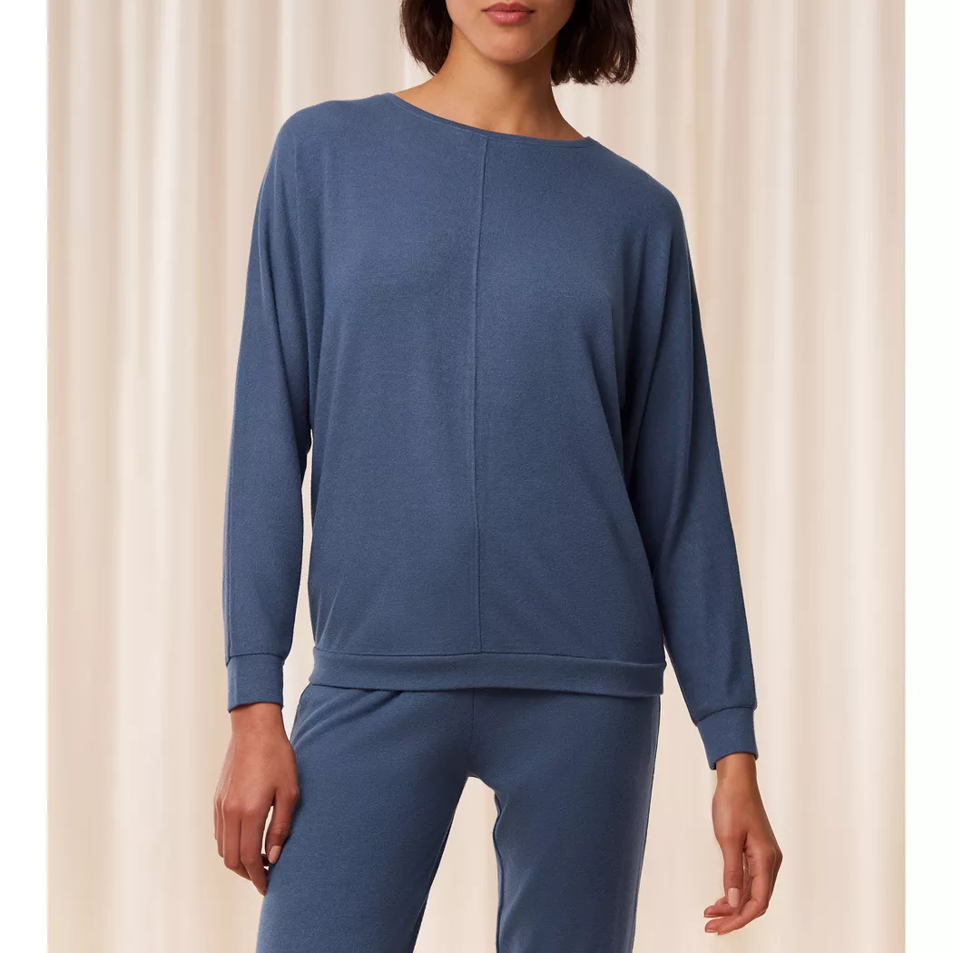 Triumph - T-Shirt, langarm, für Damen, Blau, Größe 42