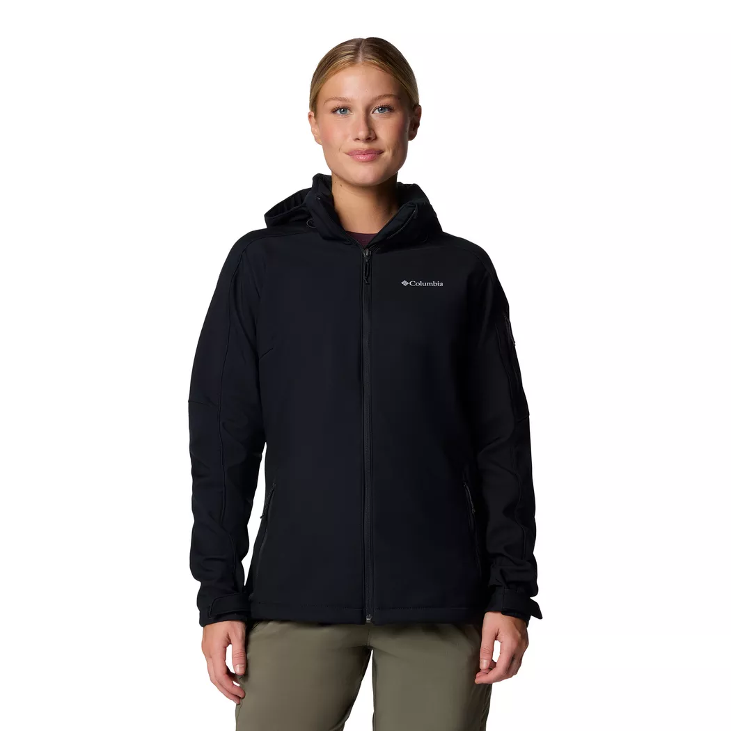 Columbia - Softshell-Jacke mit Kapuze, für Damen, Black, Größe L