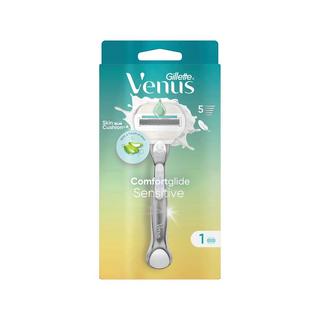 Gillette Venus  ComfortGlide 5 Sensitive, Rasierer Damen + 1 Ersatzklingen 