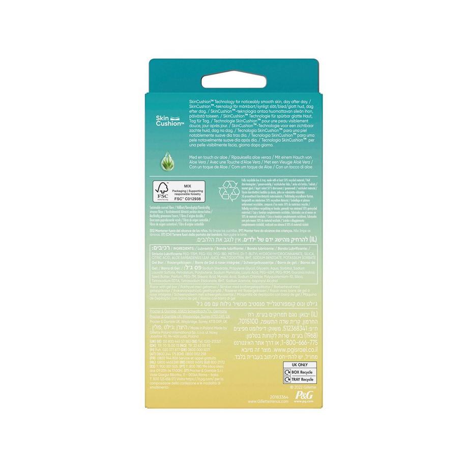 Gillette Venus  ComfortGlide 5 Sensitive, Rasoio da donna + 1 lama di ricambio 