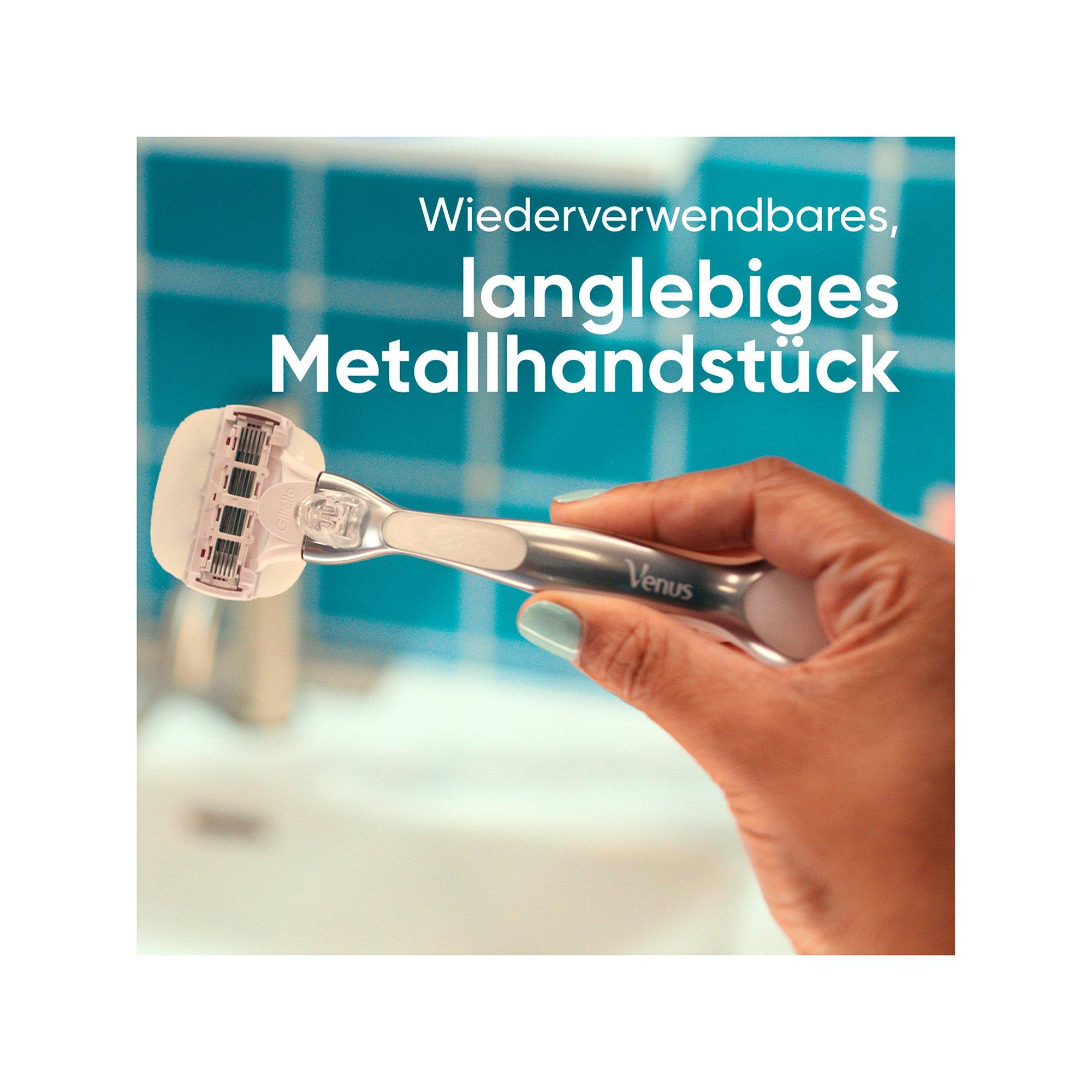 Gillette Venus  ComfortGlide 5 Sensitive, 4 lame di ricambio 