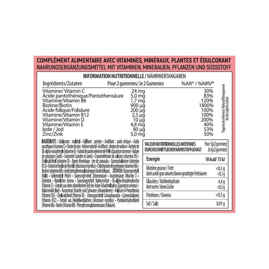 Lashilé Beauty Good Hair Good Hair - Beauté, pousse, fortification des cheveux (gummies) 