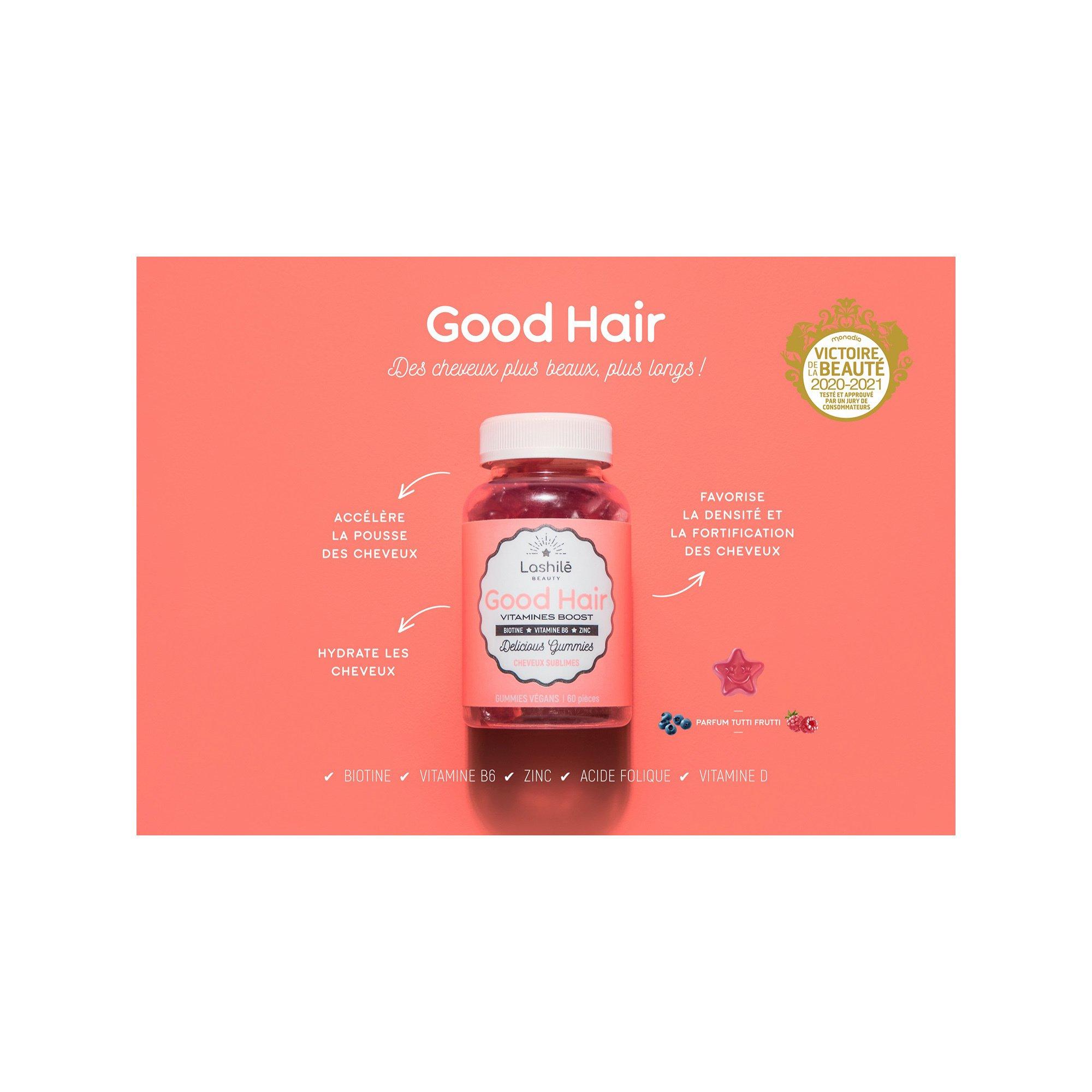 Lashilé Beauty Good Hair Good Hair - Schönheit, Wachstum, Stärkung der Haare (Vitamingummies)  