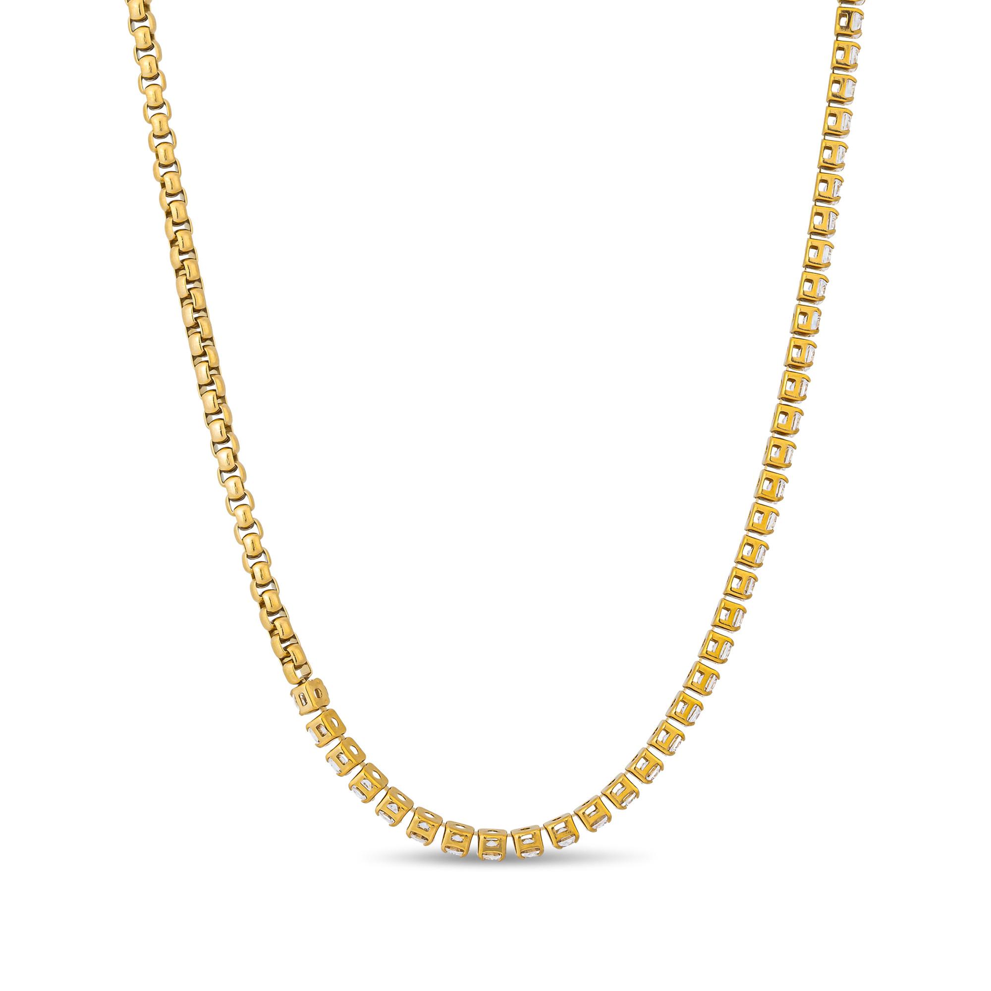 Image of Halskette Damen Goldfarben 37.5CM