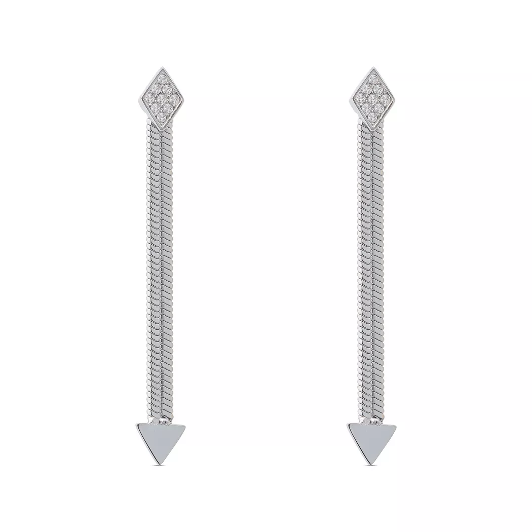 L'Atelier - Ohrstecker, One Size, Silberfarben 2