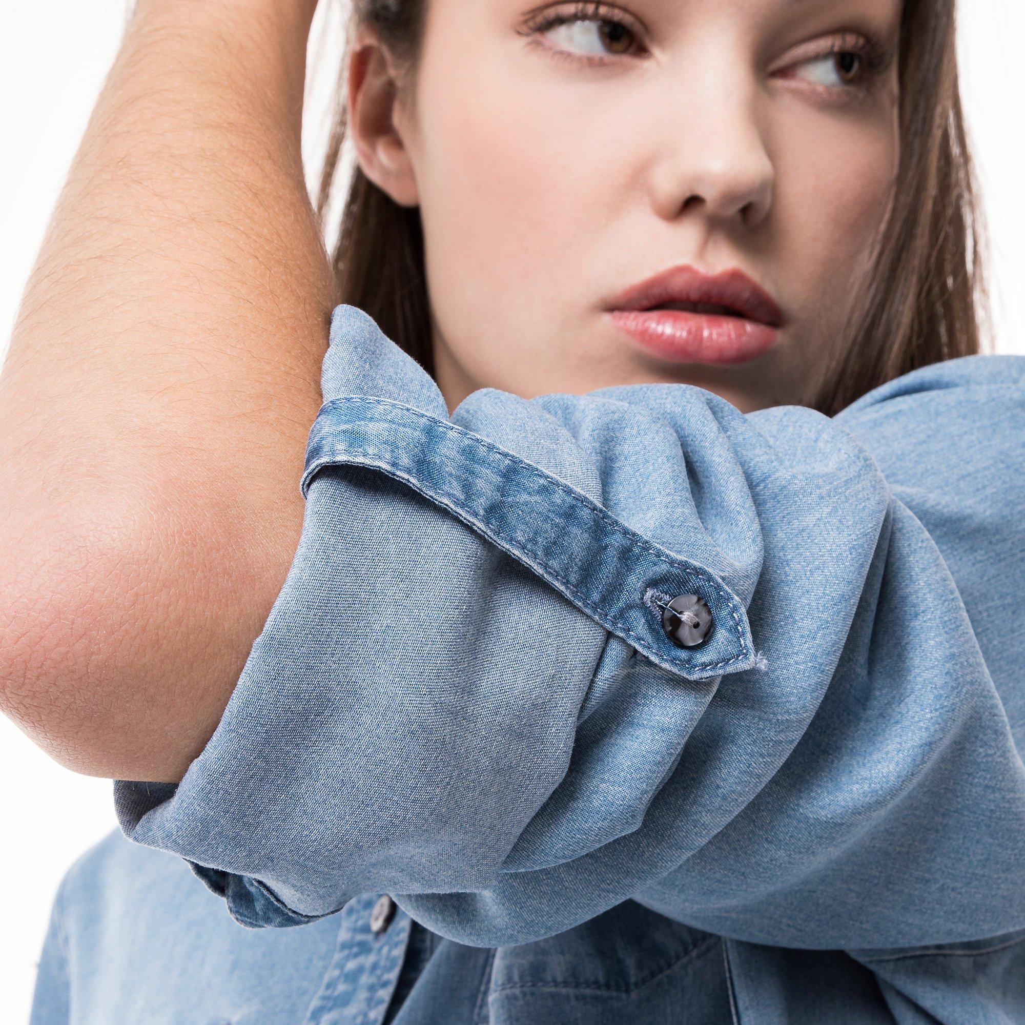 TOM TAILOR Chemisier Denim Manches Longues  