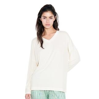 FEMILET V-Ausschnitt Langarm Top  