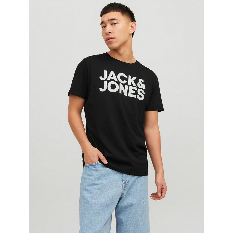JACK & JONES Logo Tee Maniche Corte Girocollo  
