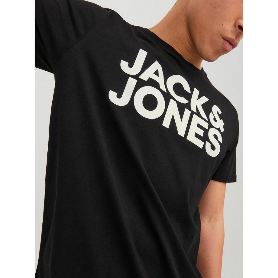 JACK & JONES Logo Tee Maniche Corte Girocollo  