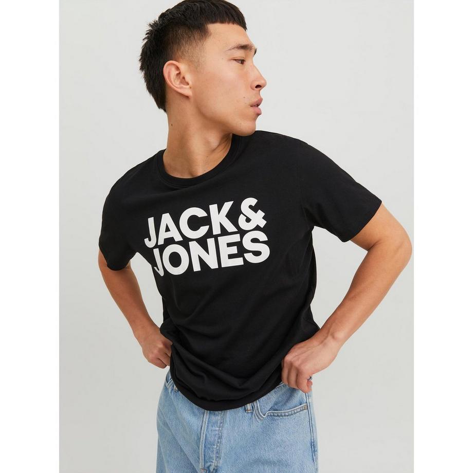 JACK & JONES Logo Tee Maniche Corte Girocollo  