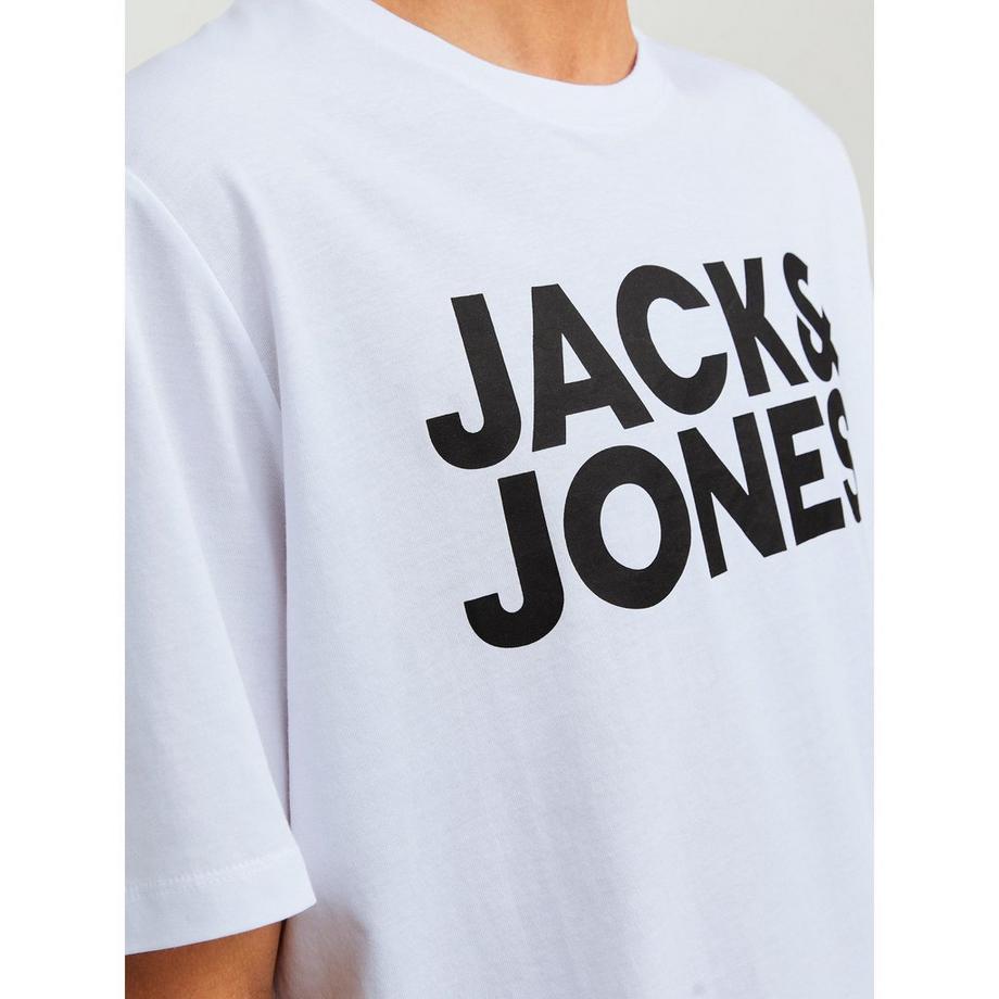 JACK & JONES Logo Tee Manches Courtes Col Rond  