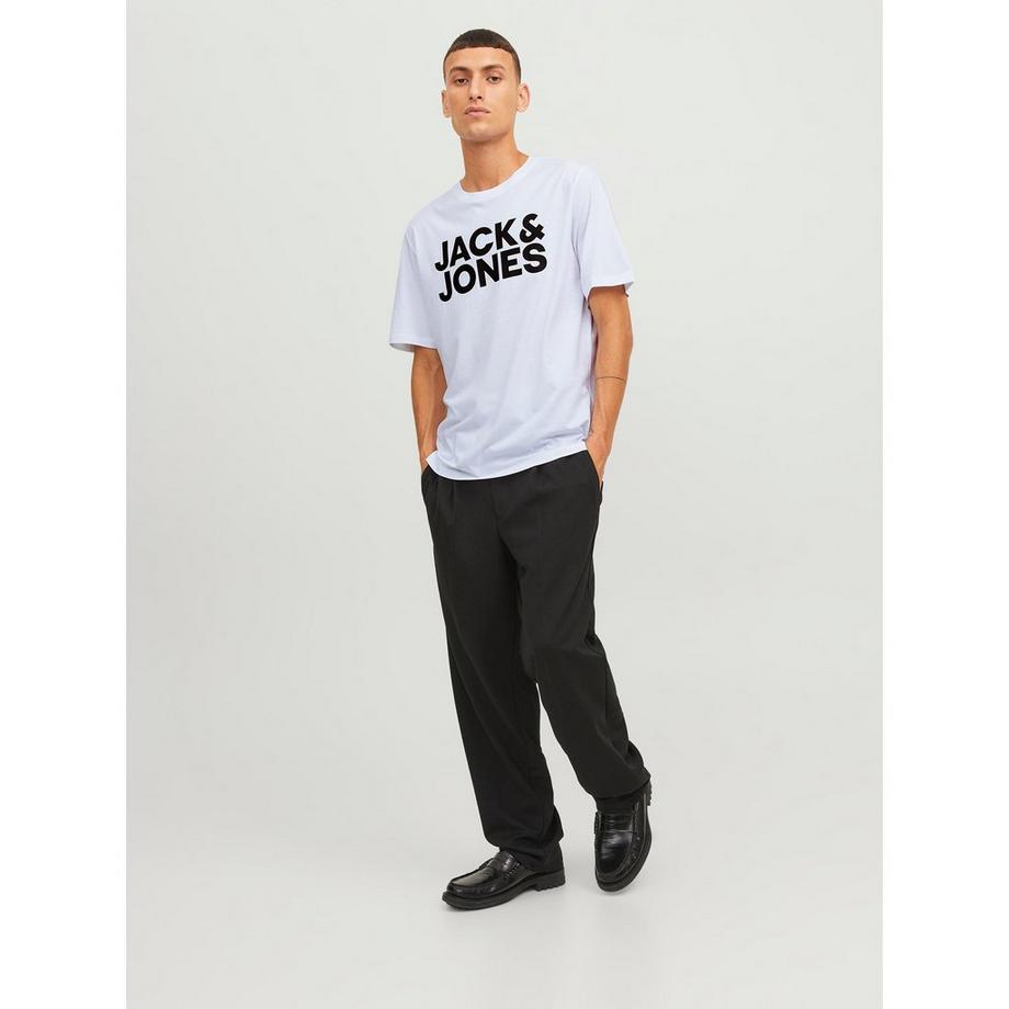 JACK & JONES Logo Tee Manches Courtes Col Rond  