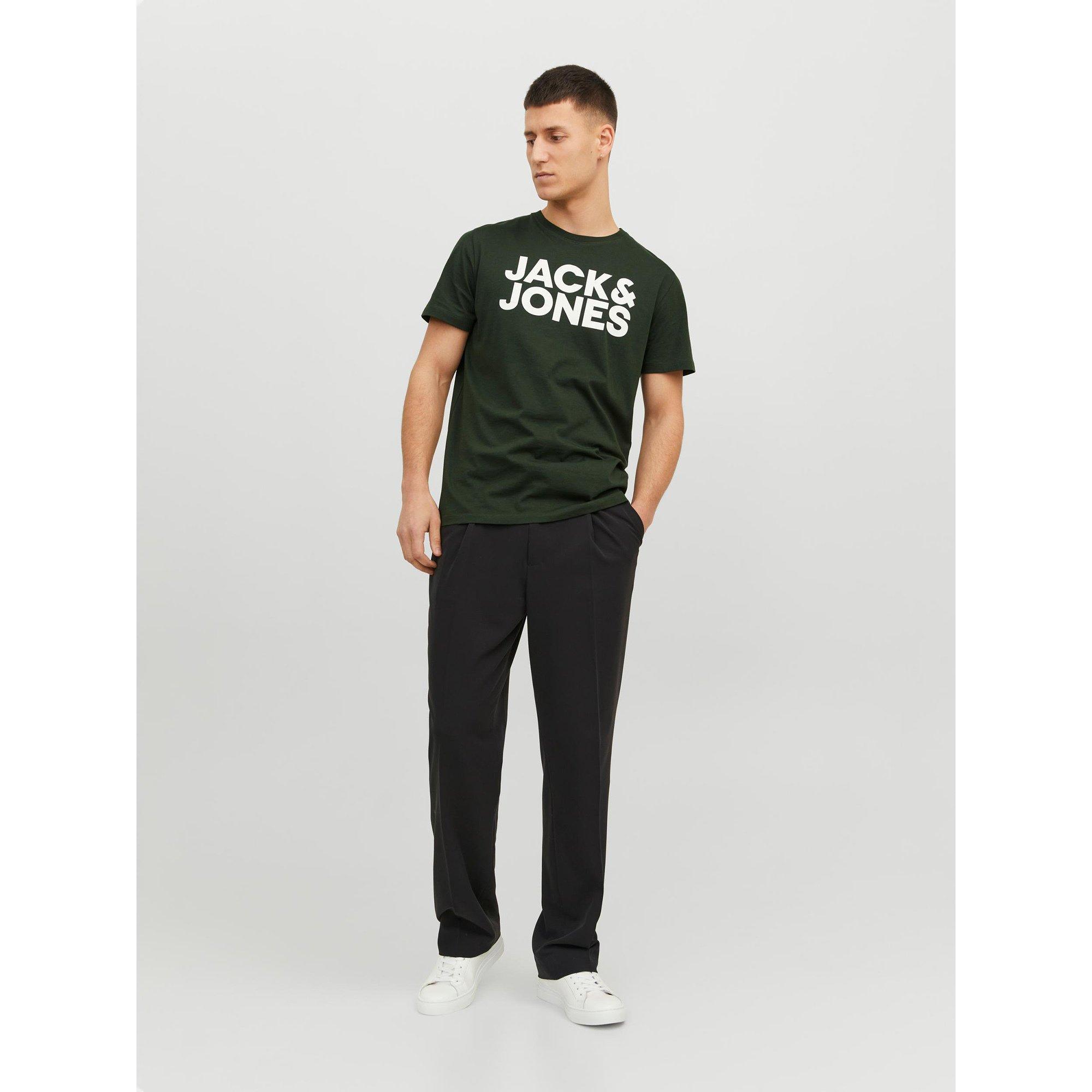 JACK & JONES Logo Tee Manches Courtes Col Rond  