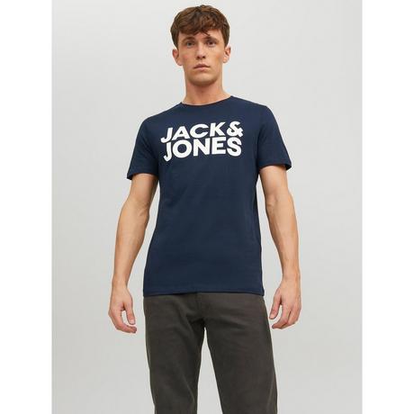 JACK & JONES Logo Tee Manches Courtes Col Rond  