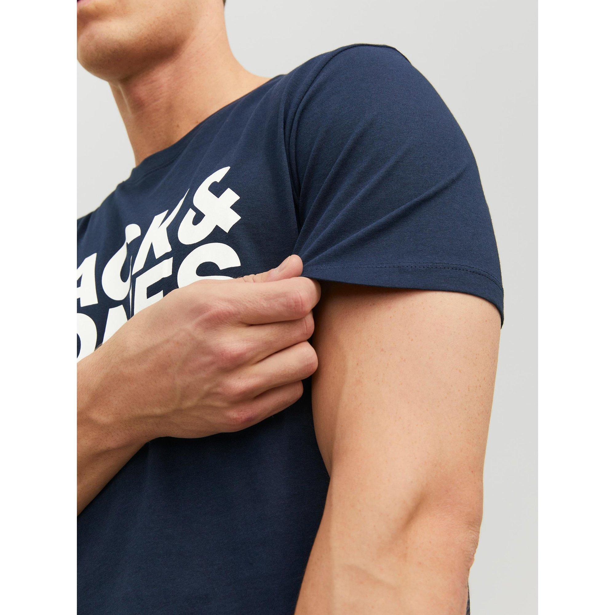 JACK & JONES Logo Tee Maniche Corte Girocollo  