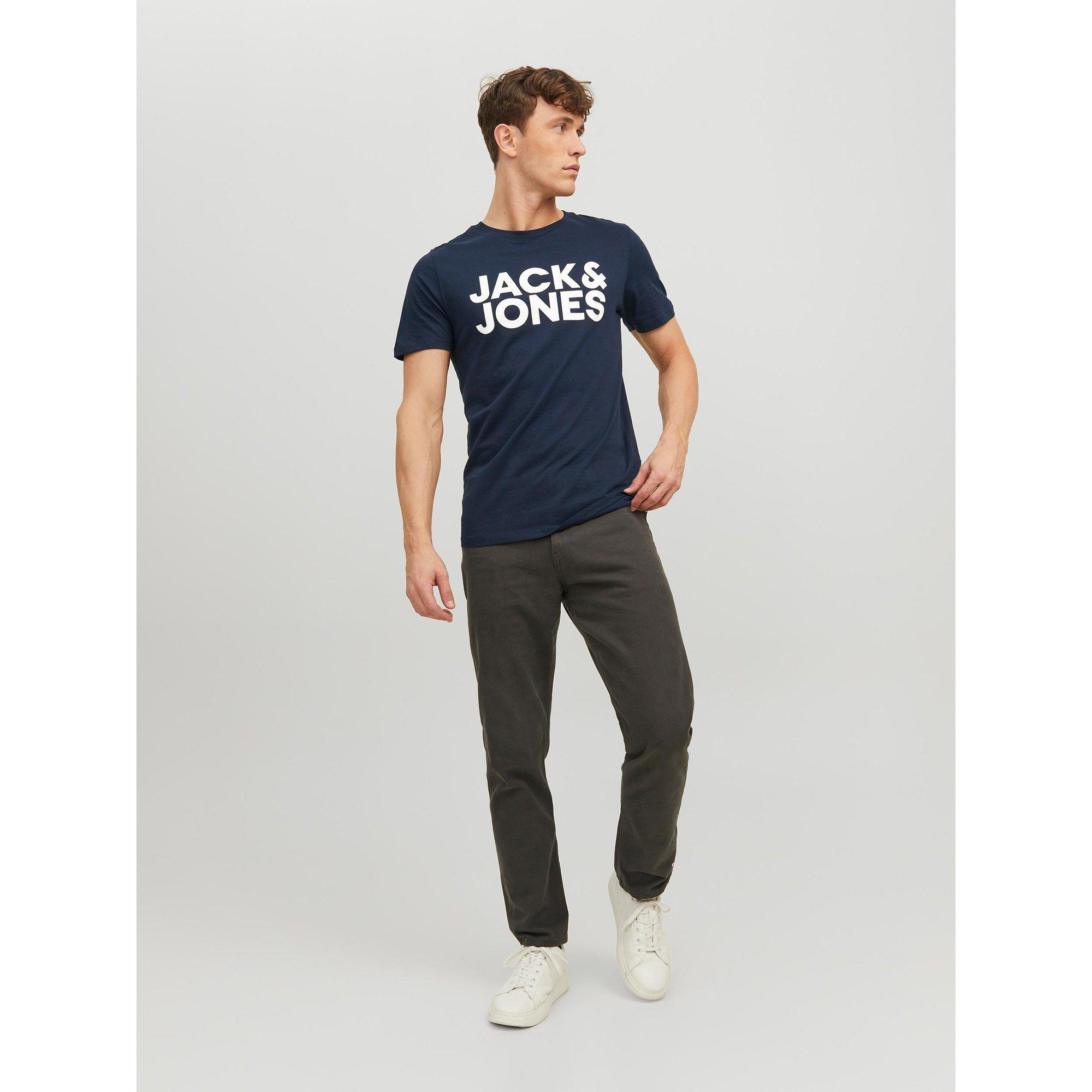 JACK & JONES Logo Tee Maniche Corte Girocollo  
