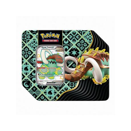 Pokémon  SV04.5 Paldean Fates 5 Booster Tin, Englisch, Zufallsauswahl 