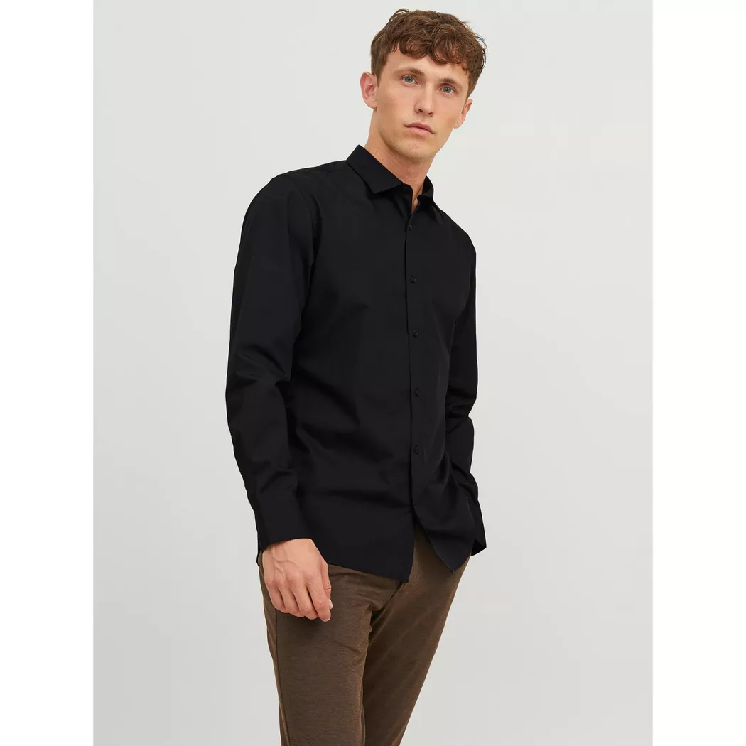Jack & Jones - Hemd, langarm, für Herren, Black, Größe M