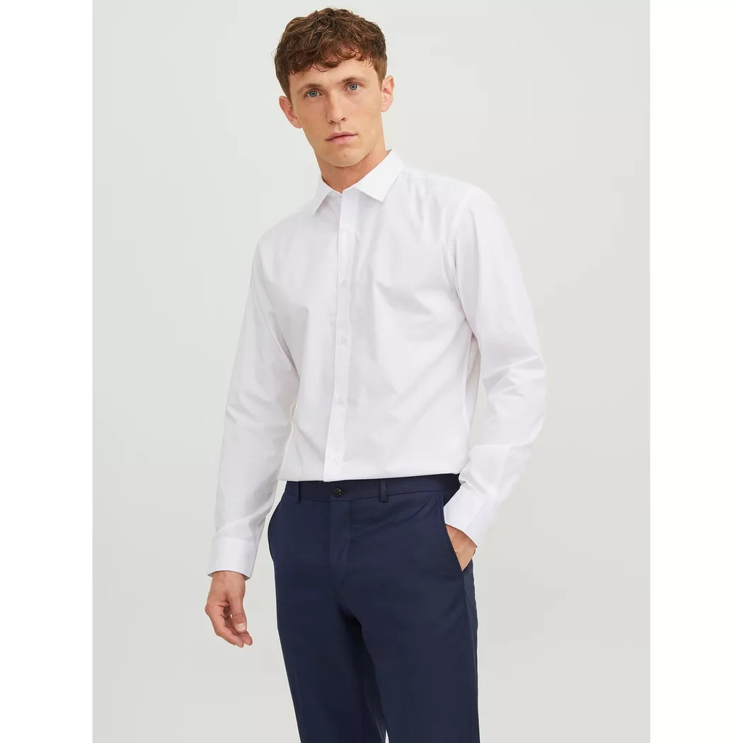 Jack & Jones - Hemd, langarm, für Herren, Weiss, Größe M