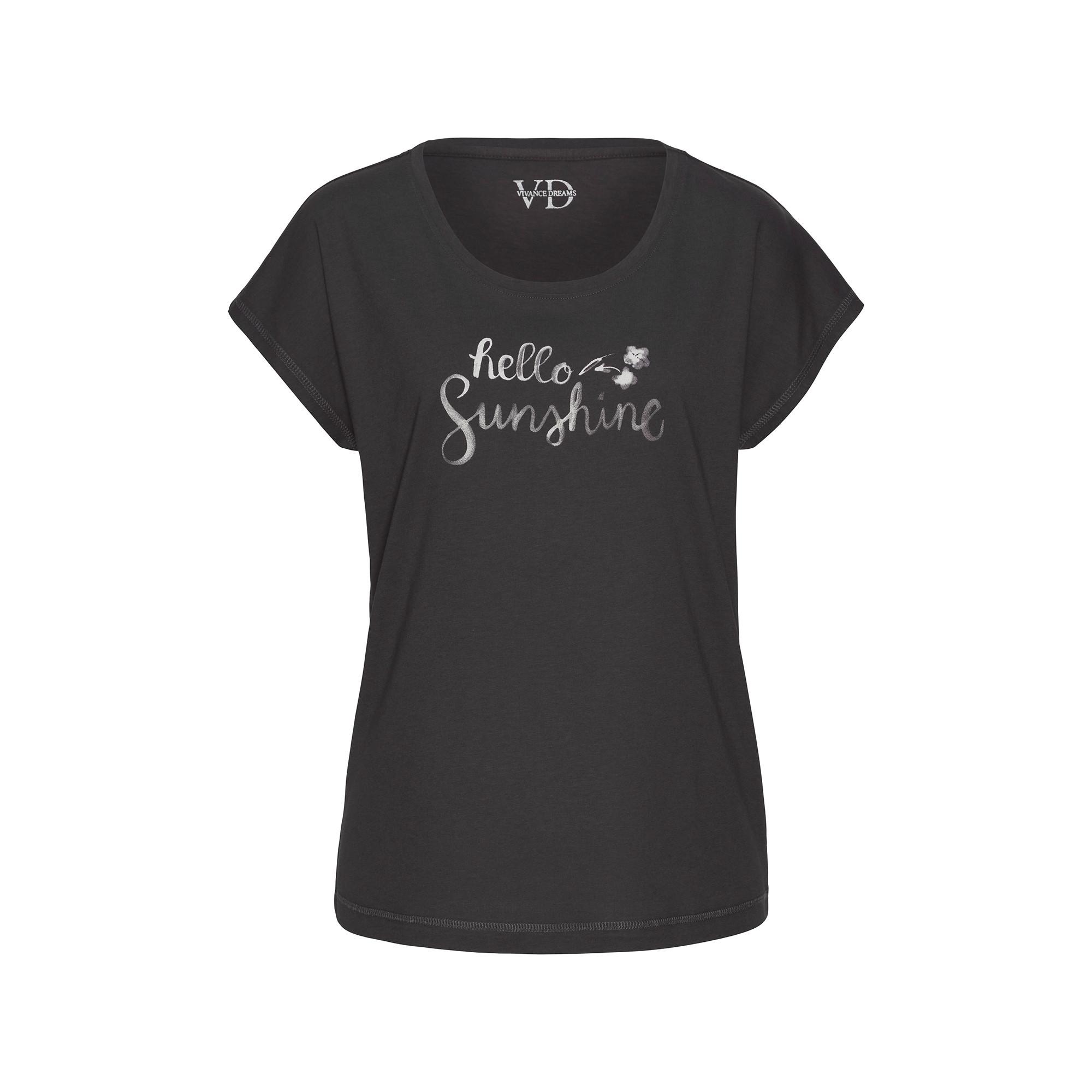 Image of T-shirt, Classic Fit, Langarm Damen Grau 42