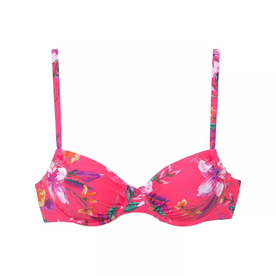 Lascana - Bikini Oberteil, für Damen, Rouge Größe 38D 2