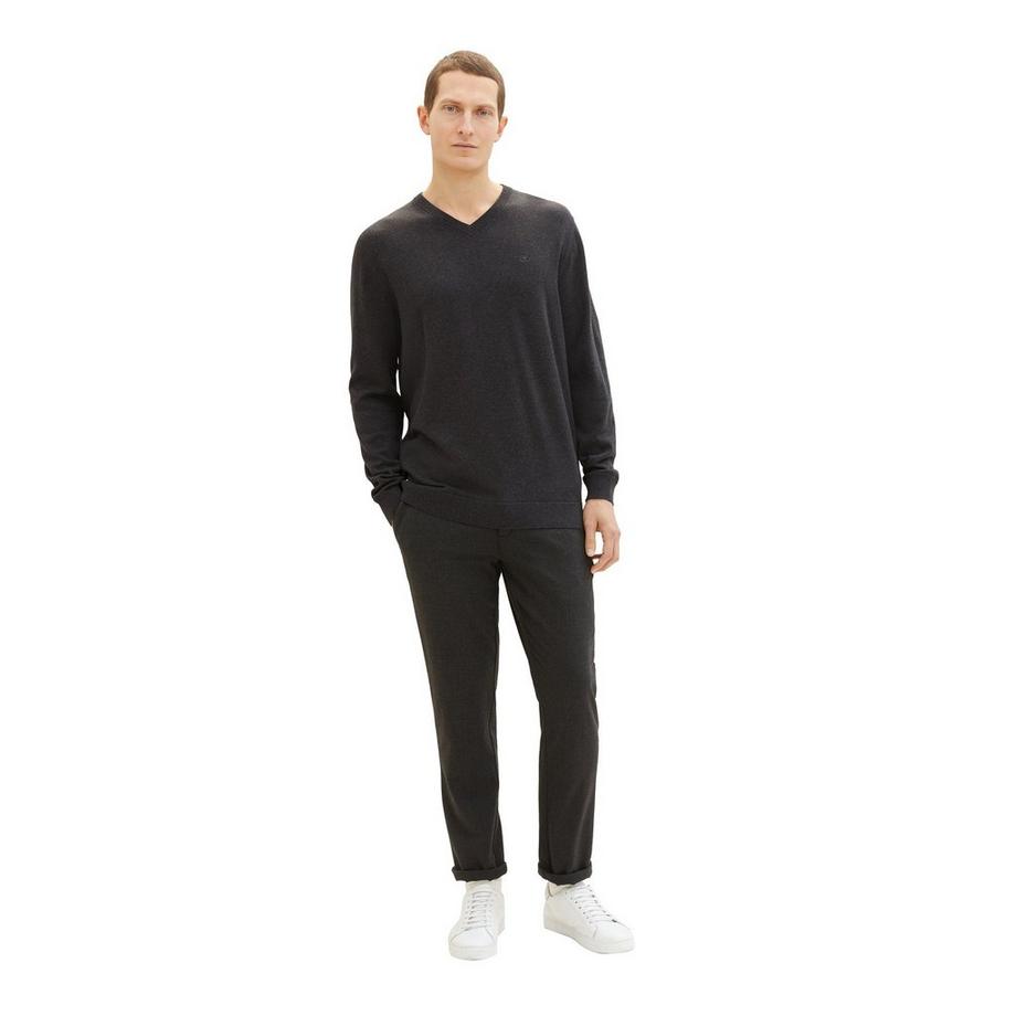 TOM TAILOR Pull Col V Coupe Droite  