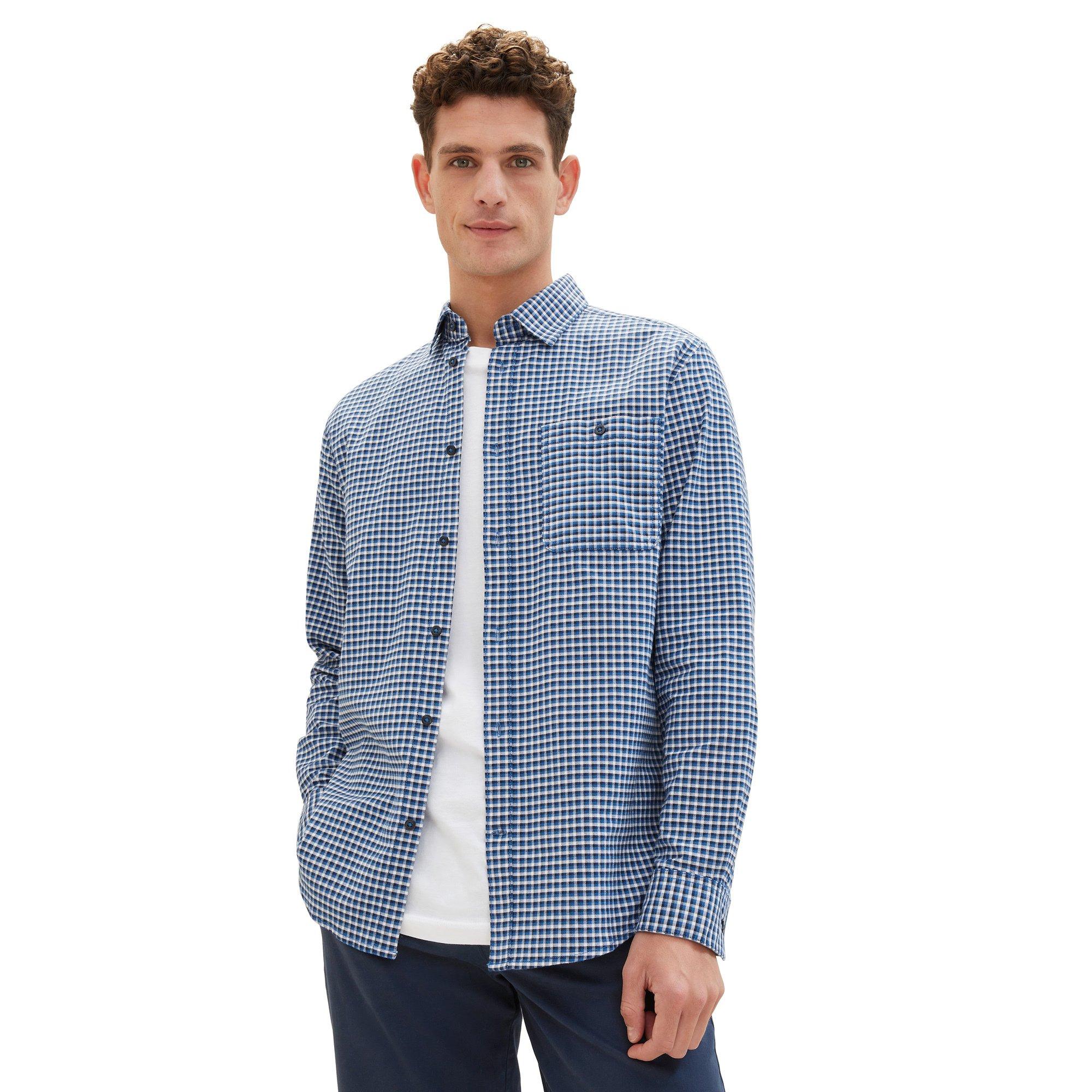Image of Shirt, Kurzarm Herren Blau S