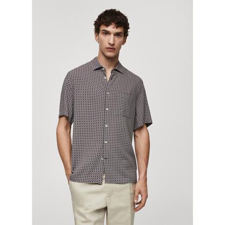 Mango Man Camicia Maniche Corte Regular Fit  